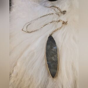 💗Labradorite- Lots of Flash Pendant on a Gold Chain